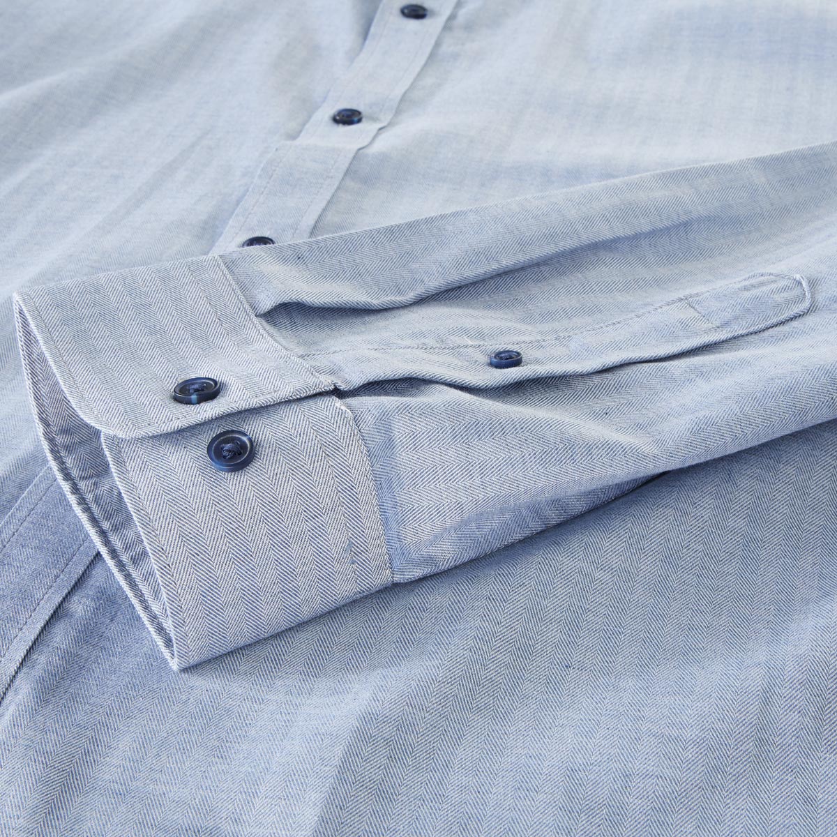 Jack&Jones Freizeithemd mit Biobaumwolle blau