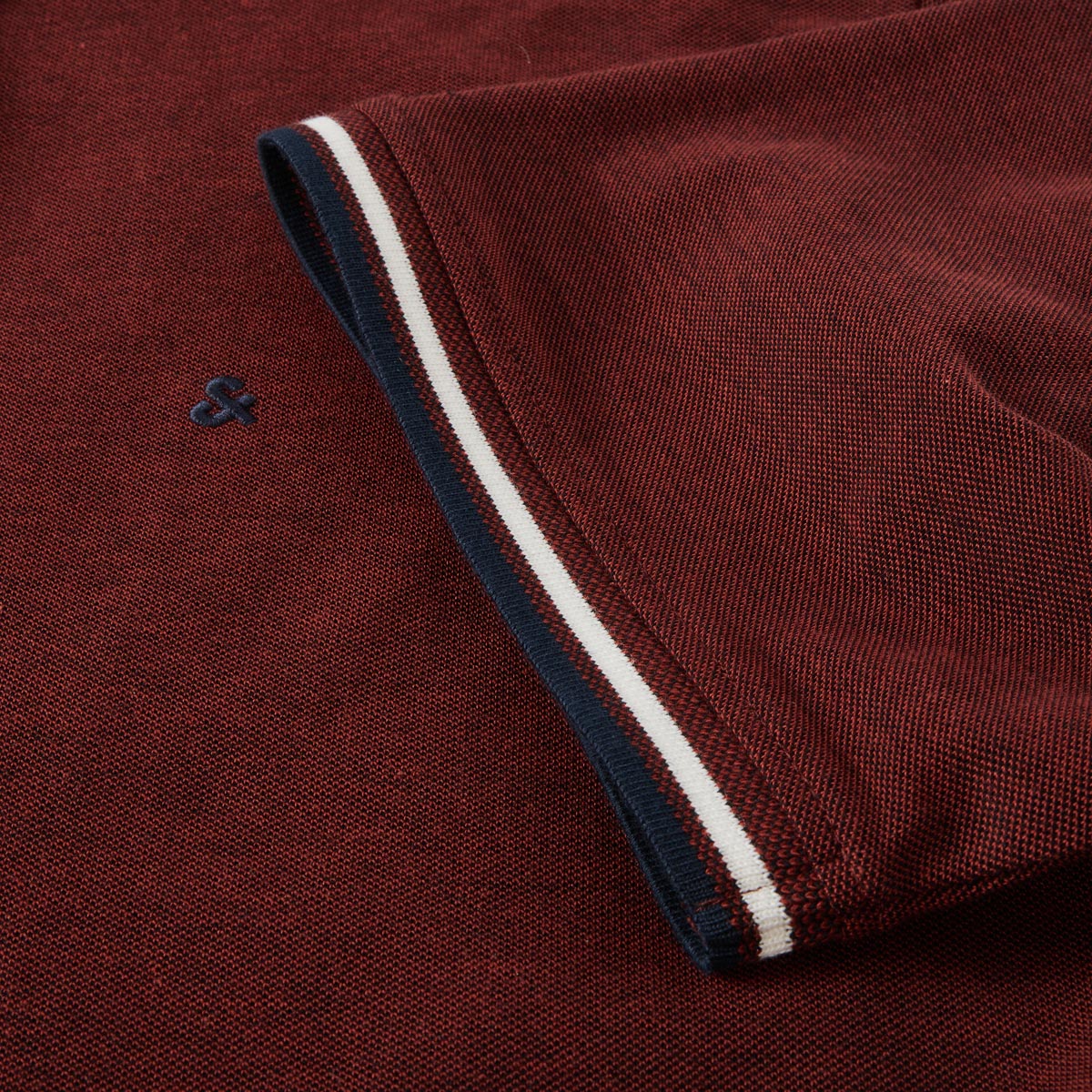 Jack&Jones Poloshirt aus Biobaumwolle dunkelrot