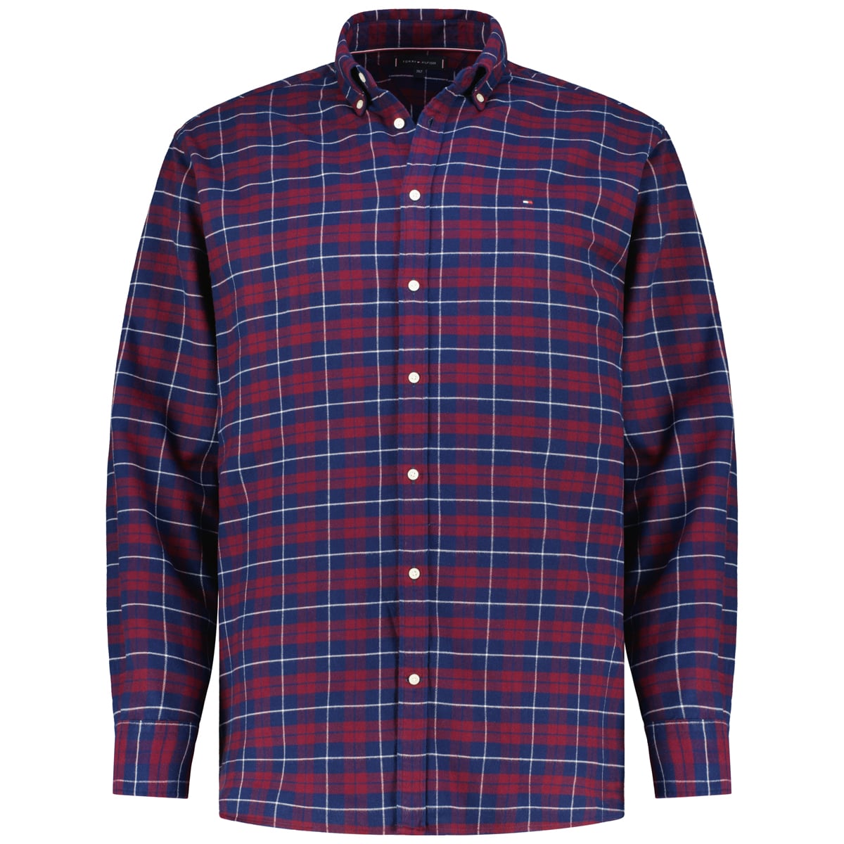 Tommy Hilfiger Kariertes Flanellhemd blau/rot Tommy Hilfiger Kariertes Flanellhemd blau/rot