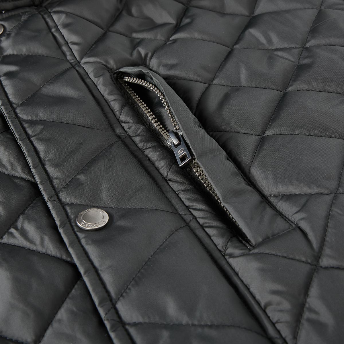 S4 Jackets Steppjacke mit Kontrastdetails, wasserabweisend schwarz