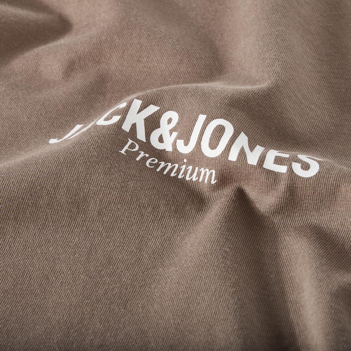 Jack&Jones T-Shirt mit Label-Print khaki