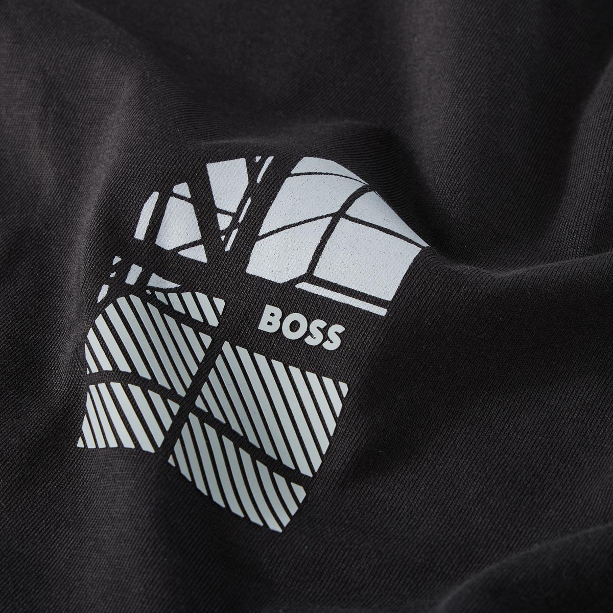 BOSS T-Shirt aus Baumwolle schwarz