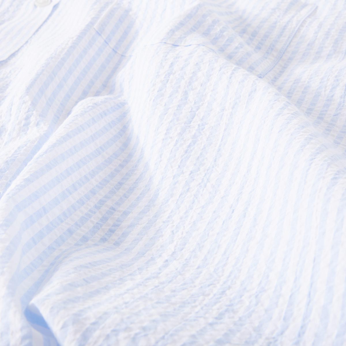 Pfundskerl Freizeithemd in Seersucker-Qualität hellblau