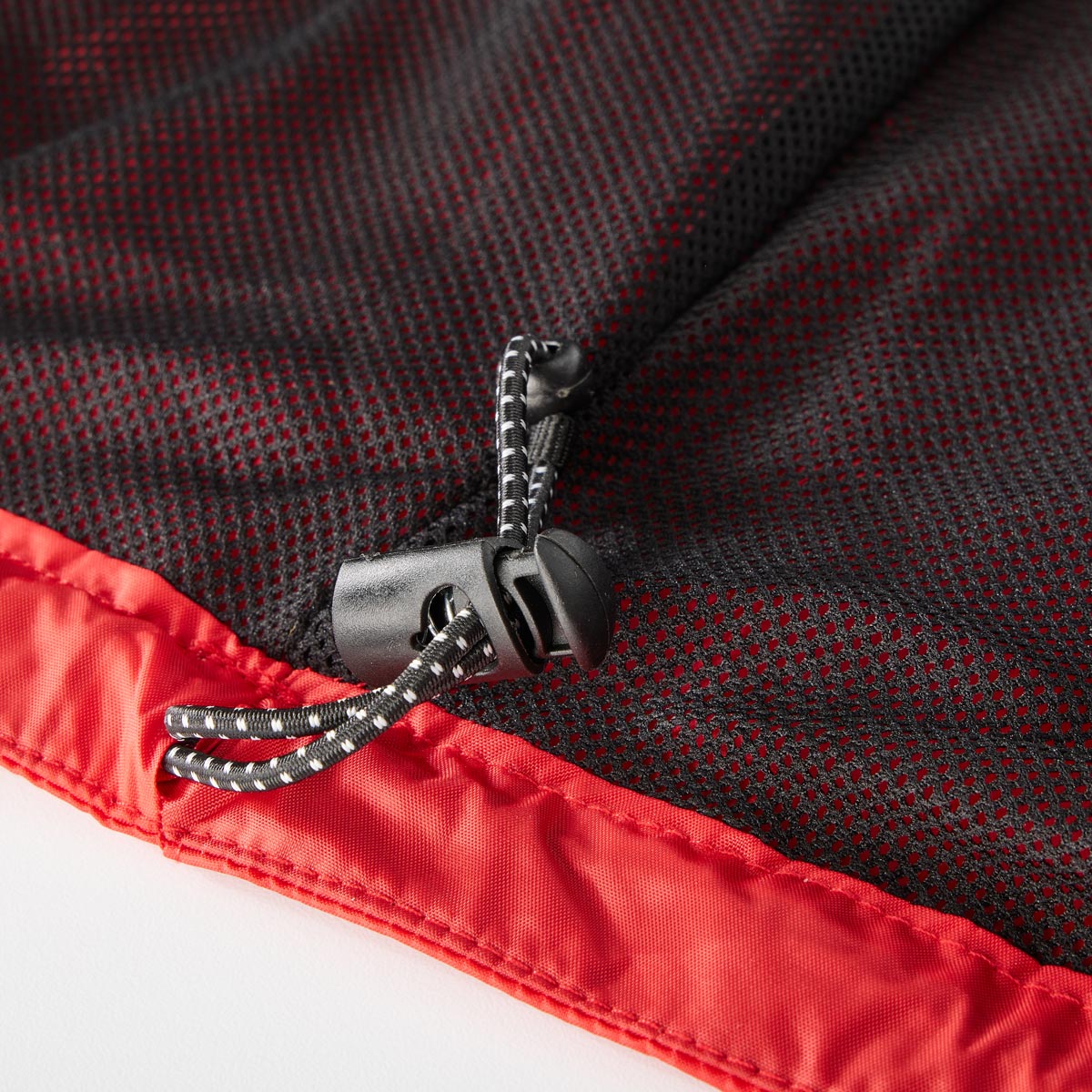 ADAMO Packbare Regenjacke mit Mesh-Innenfutter, wasserdicht rot