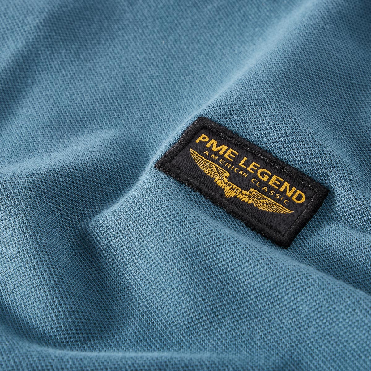 PME LEGEND Poloshirt mit Elasthan blau