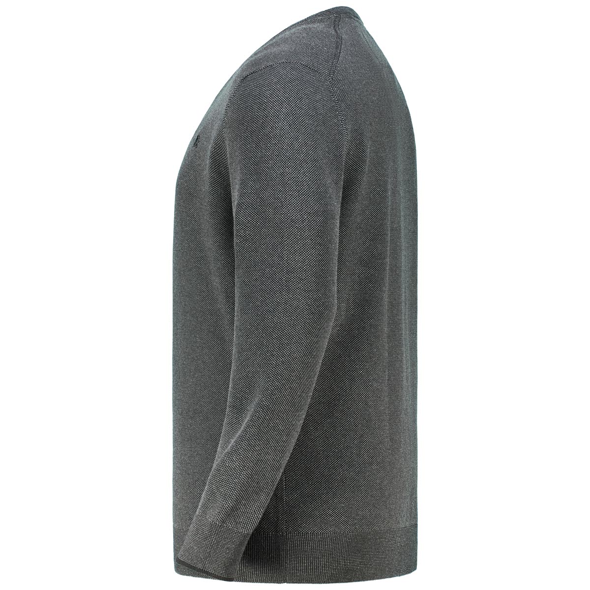Lerros Pullover in Reiskorn-Struktur schwarz