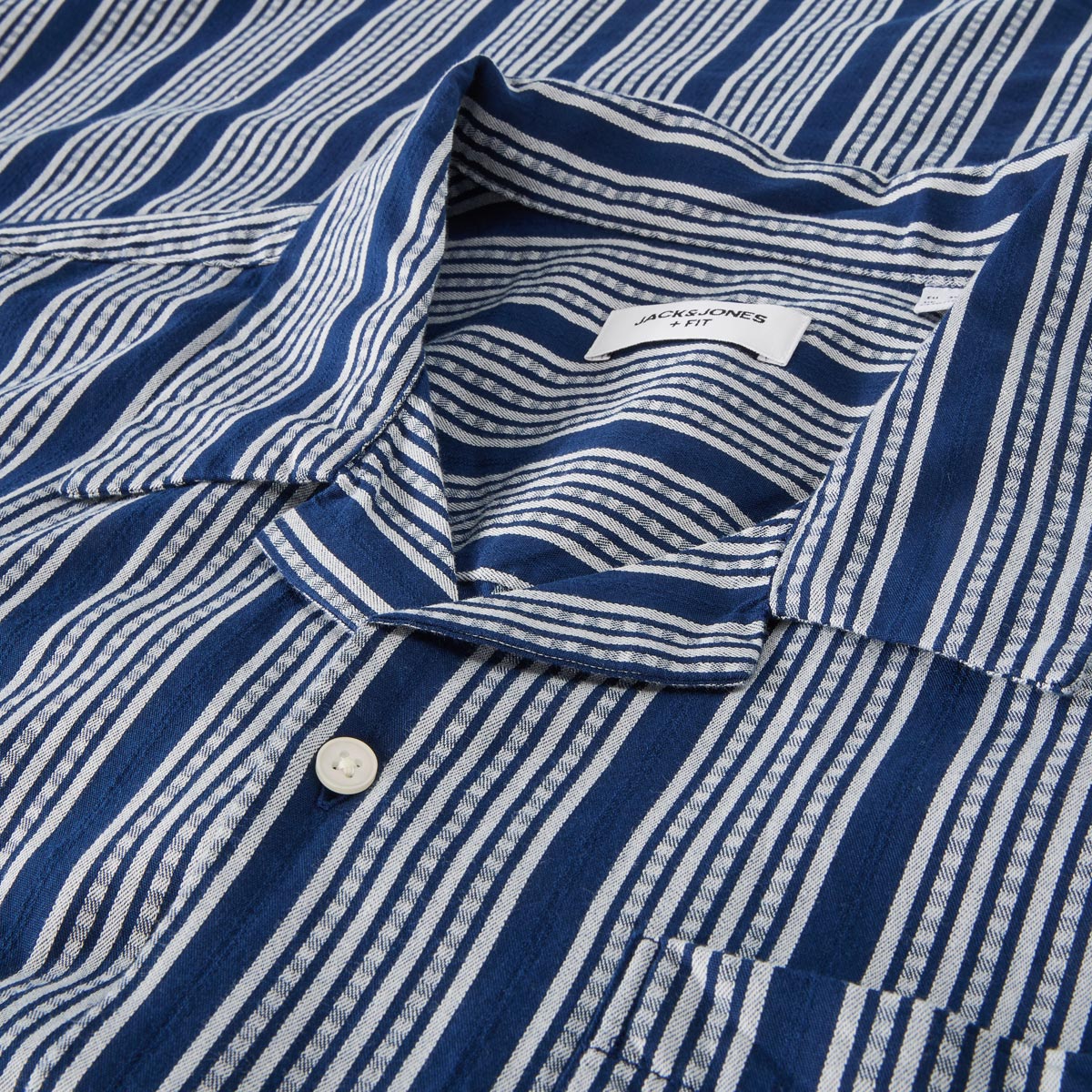 Jack&Jones Freizeithemd mit Streifen dunkelblau