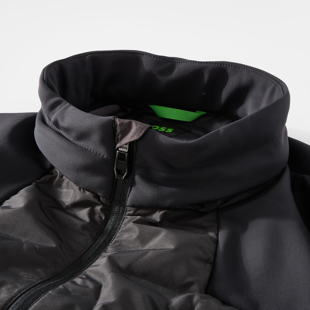BOSS Gesteppte Softshelljacke, wasserabweisend schwarz