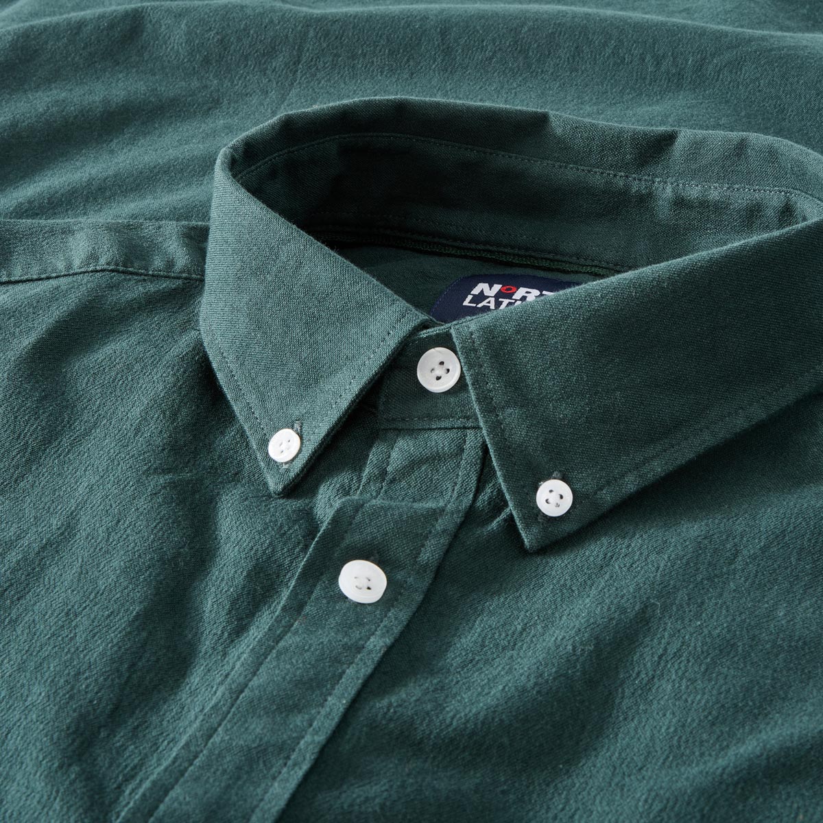 North Freizeithemd mit Stretch grün