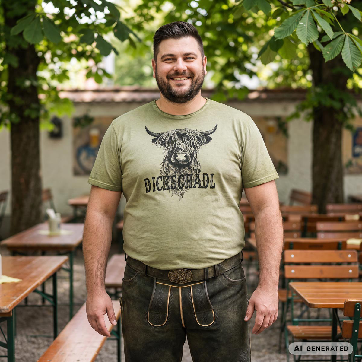 Pfundskerl T-Shirt aus Biobaumwolle oliv