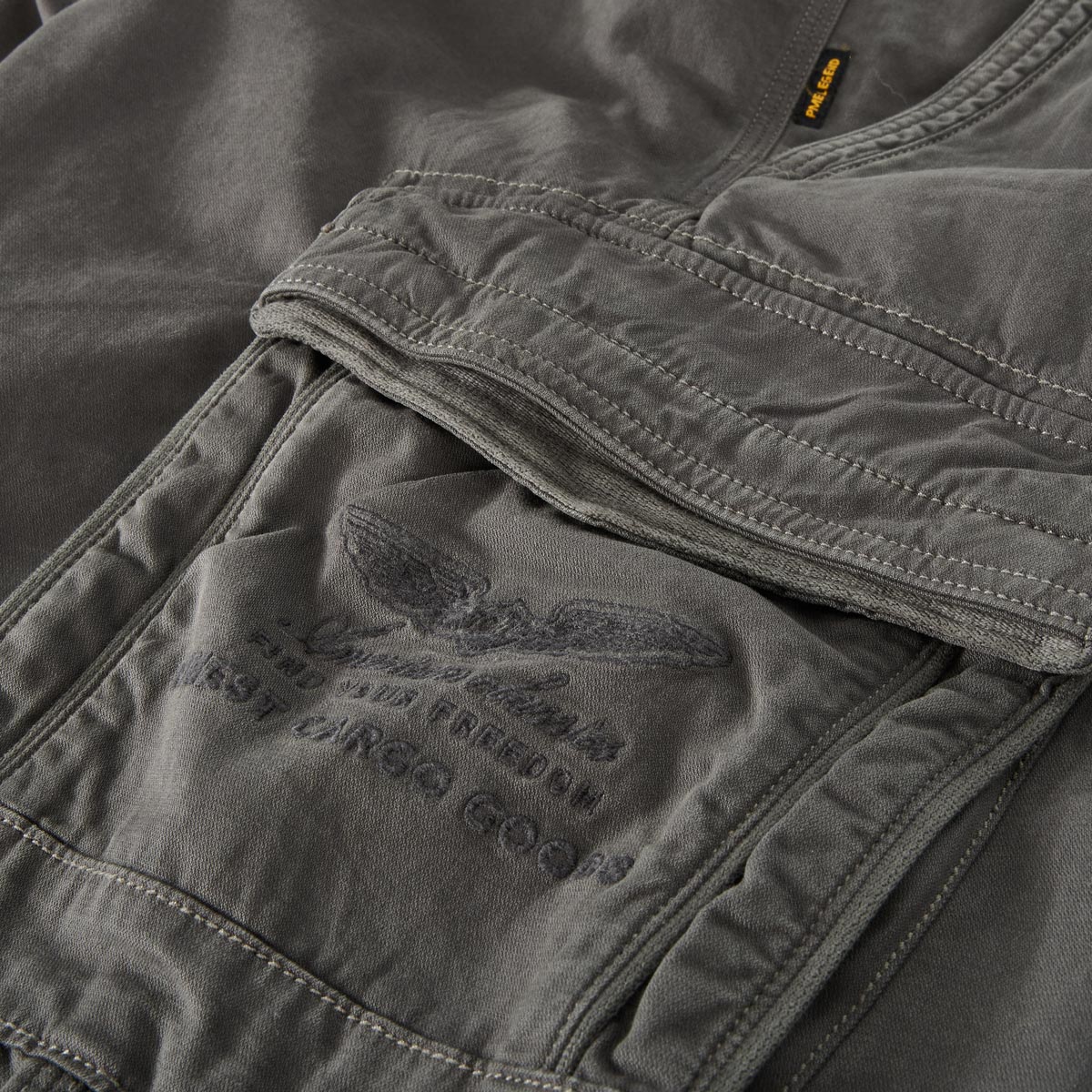 PME LEGEND Stretch-Cargo-Shorts "Rotor" anthrazit