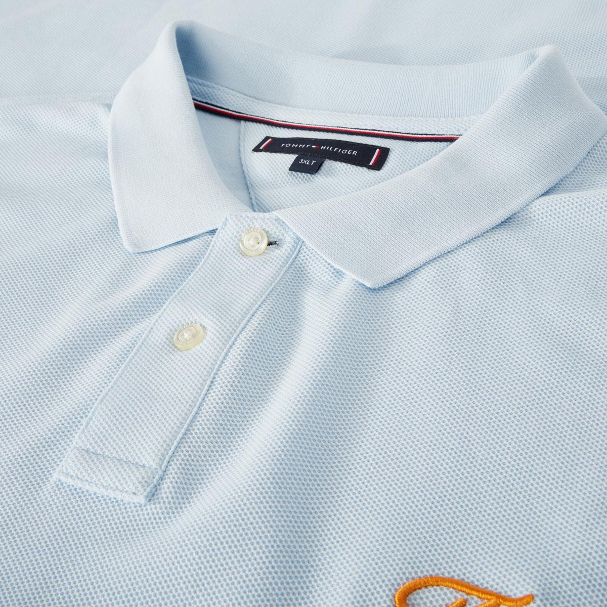 Tommy Hilfiger Poloshirt mit Label-Stickerei hellblau