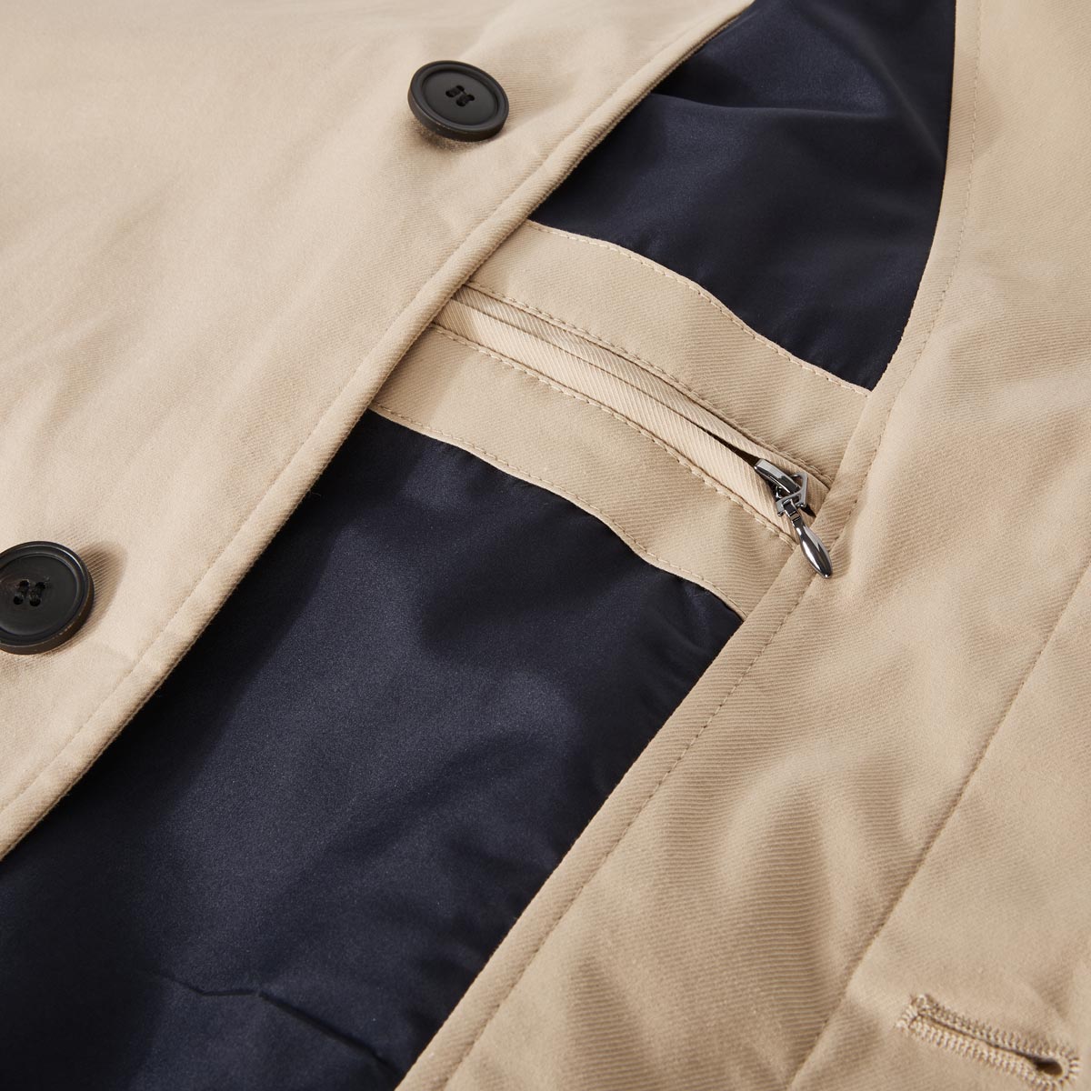 bugatti Kurzmantel mit Coolmax-Ausrüstung, wasserabweisend beige