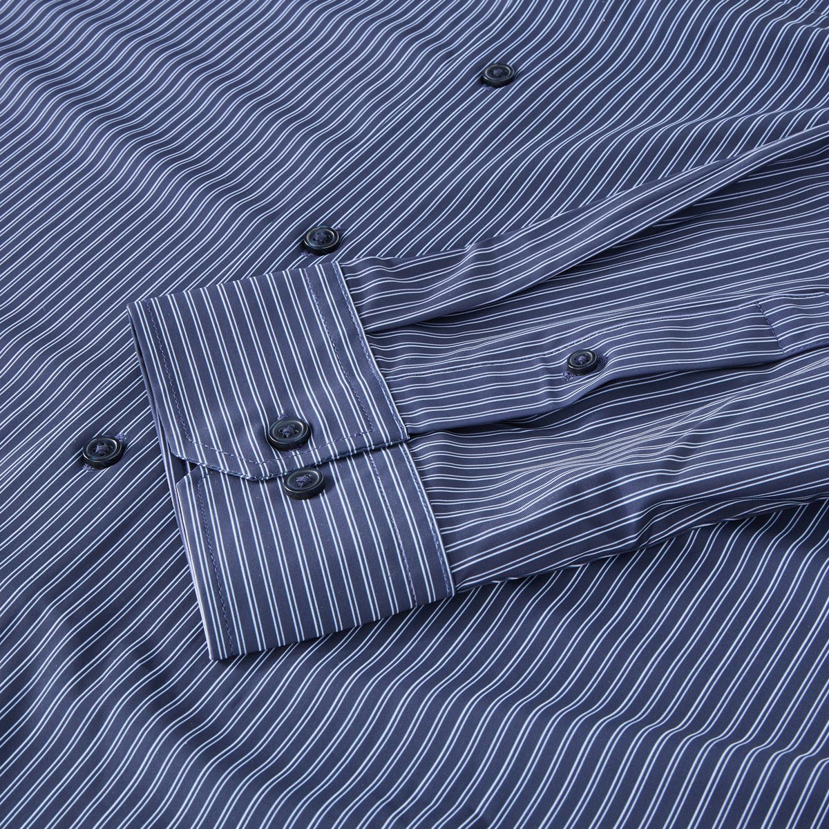 Jack&Jones Freizeithemd mit Stretch dunkelblau