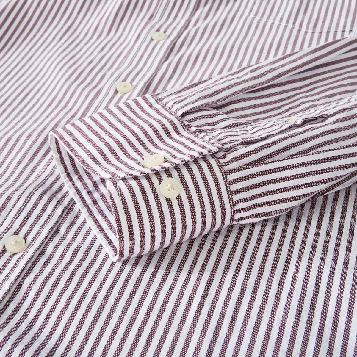 CASA MODA Gestreiftes Freizeithemd aus Baumwolle rot