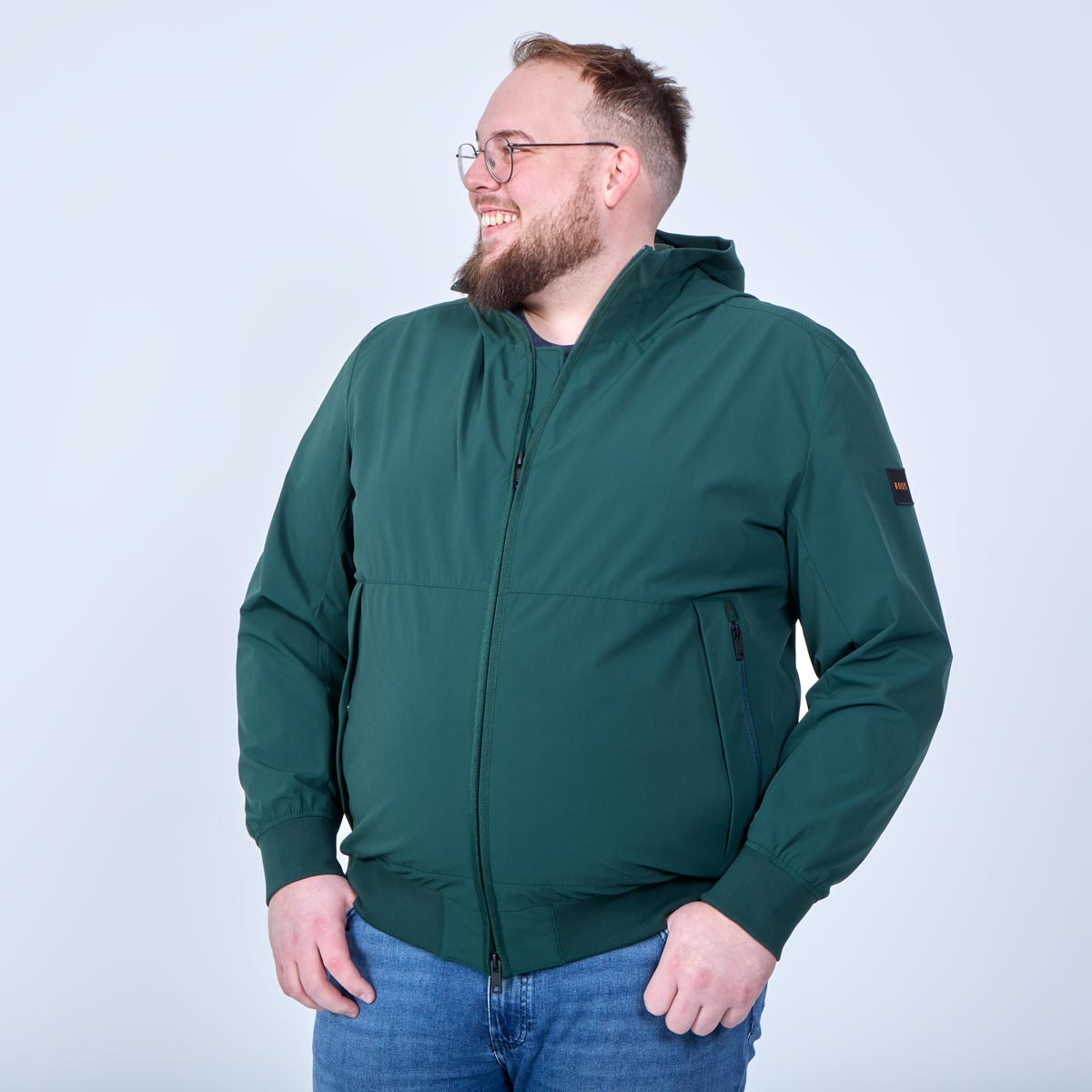 BOSS Softshelljacke mit Stretch dunkelblau