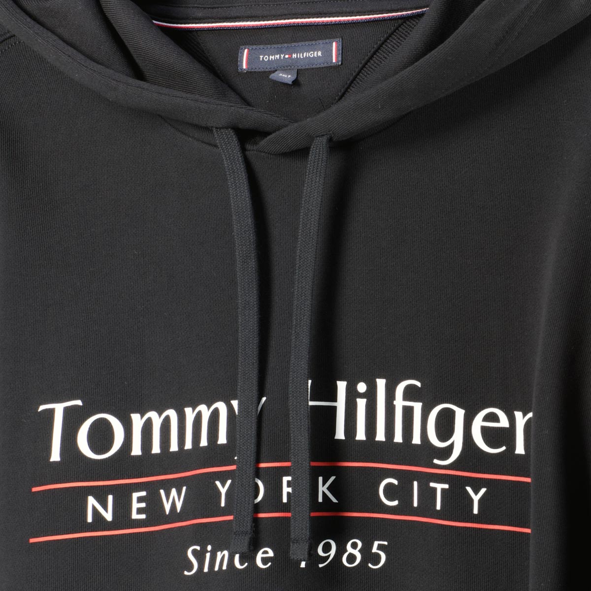 Tommy Hilfiger Hoodie mit Label-Print schwarz
