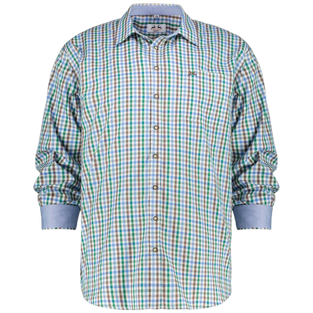 Maddox Kariertes Trachtenhemd blau/grün Maddox Kariertes Trachtenhemd blau/grün