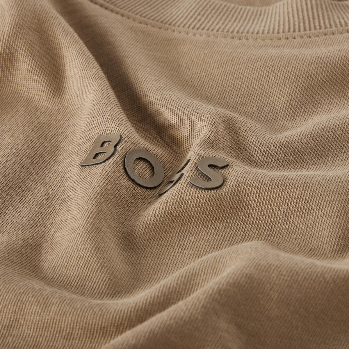 BOSS T-Shirt aus Baumwolle schlamm