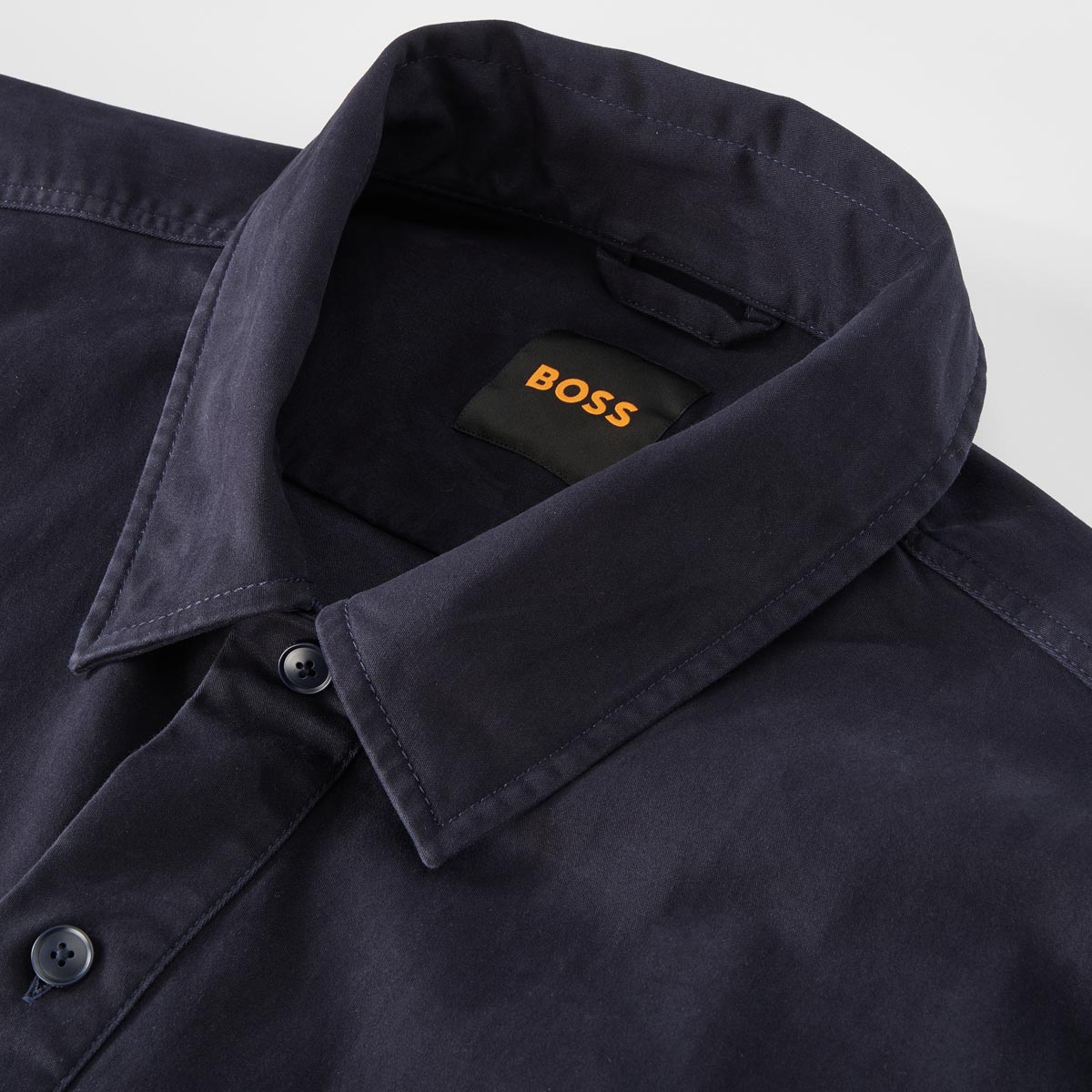 BOSS Overshirt mit Stretch dunkelblau