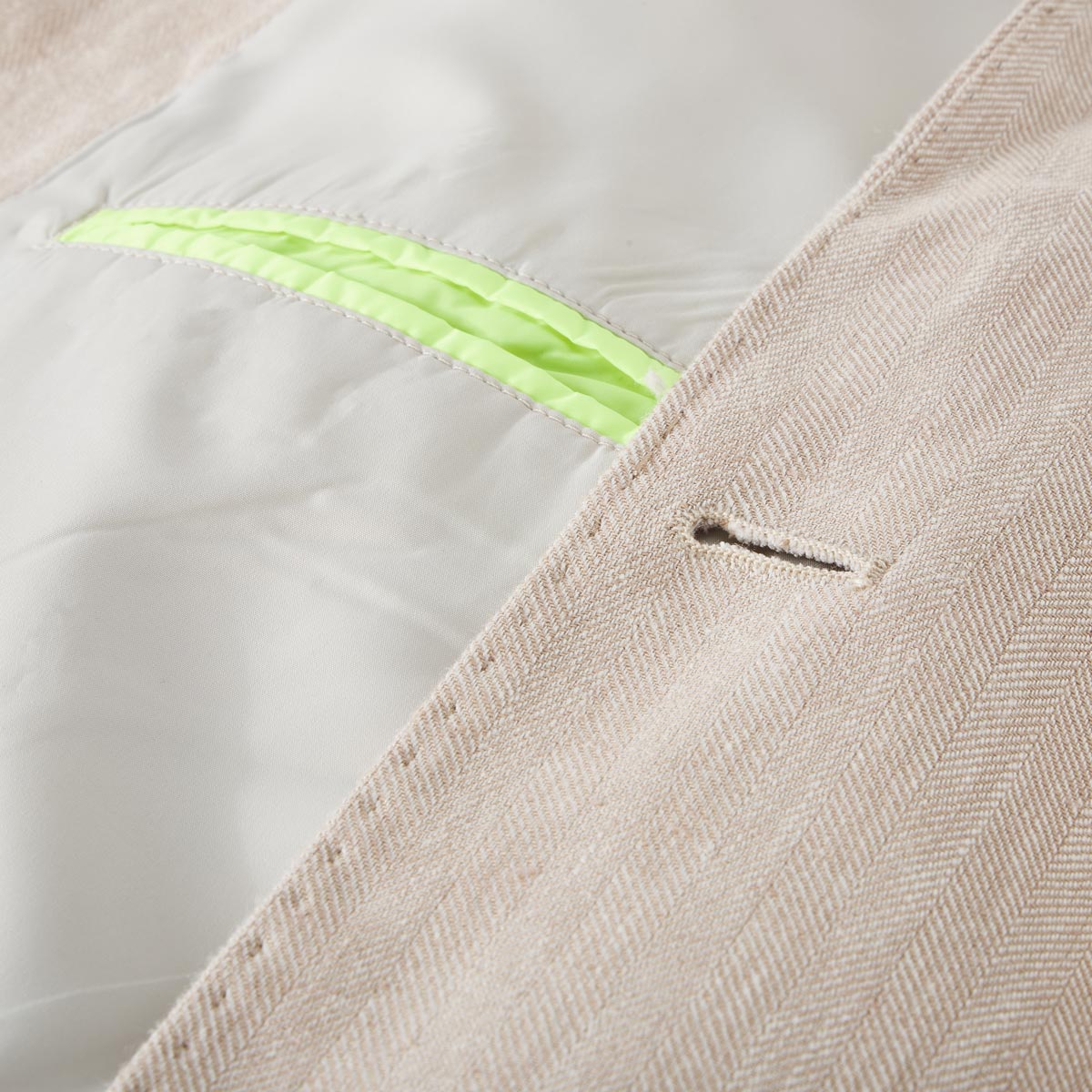 Calamar Sakko mit Leinen beige