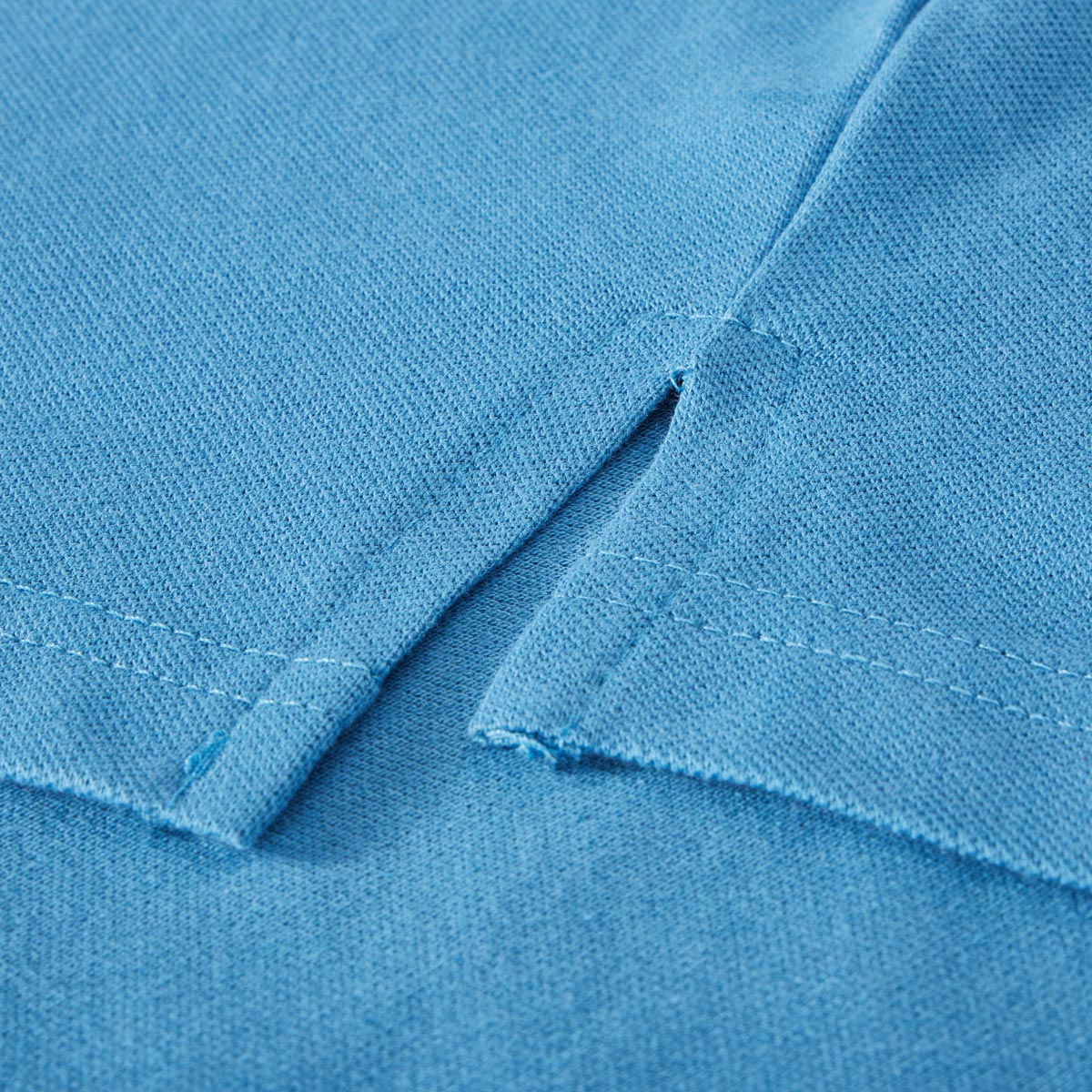 North Poloshirt mit Elasthan mittelblau