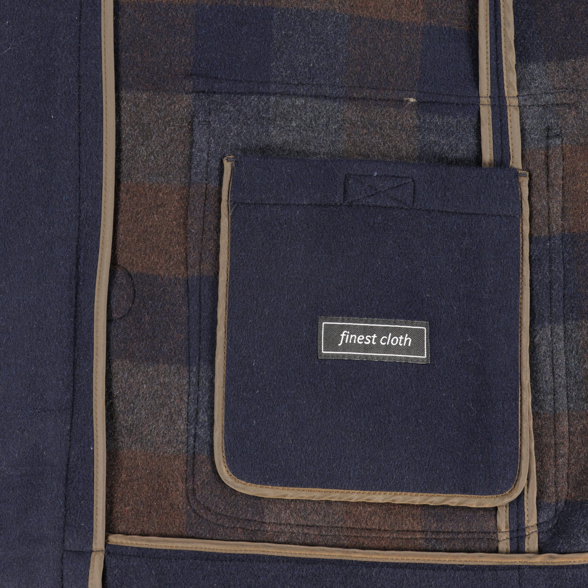 Weis Dufflecoat aus Wollmischung marine