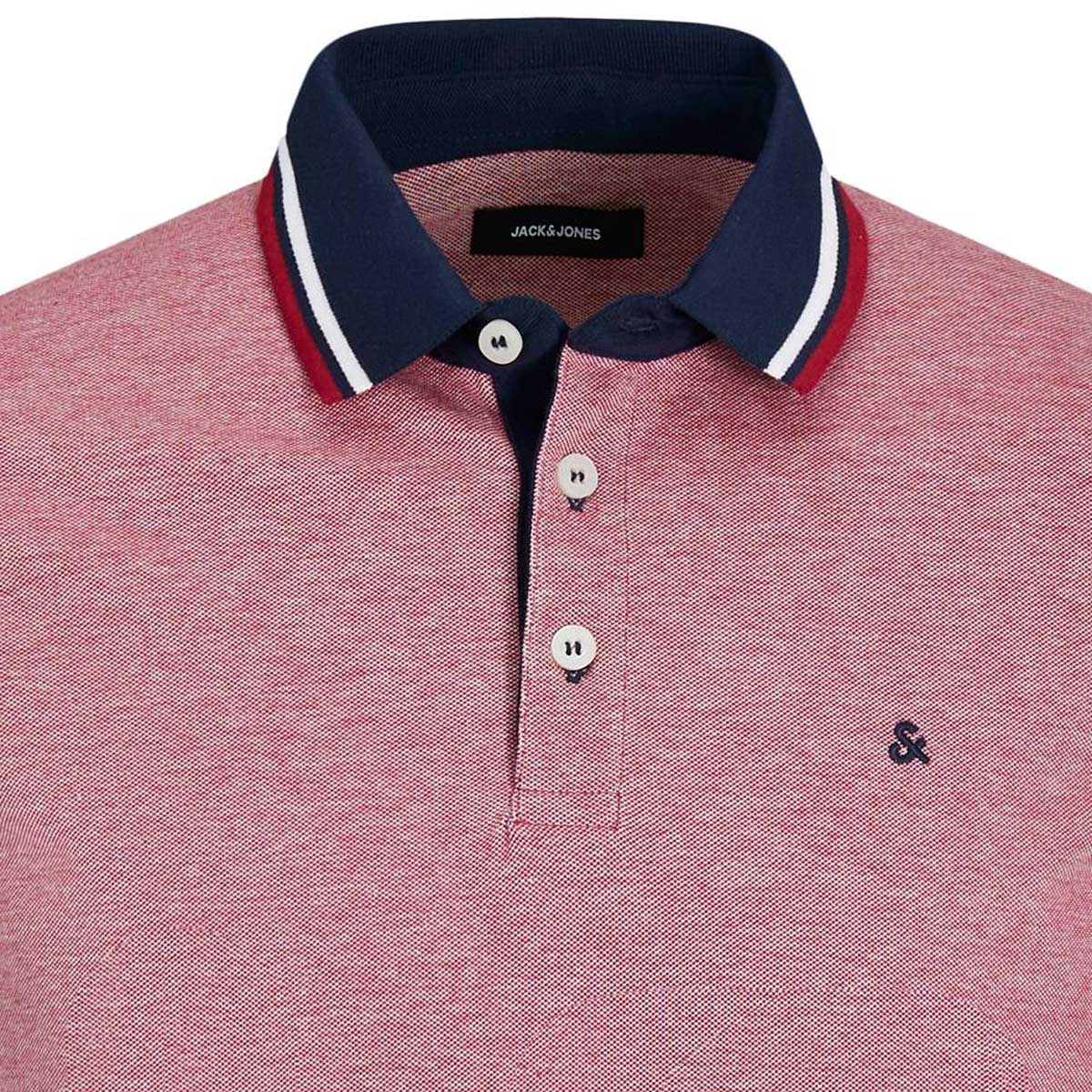 Jack&Jones Poloshirt mit Kontrastdetails rot Jack&Jones Poloshirt mit Kontrastdetails rot