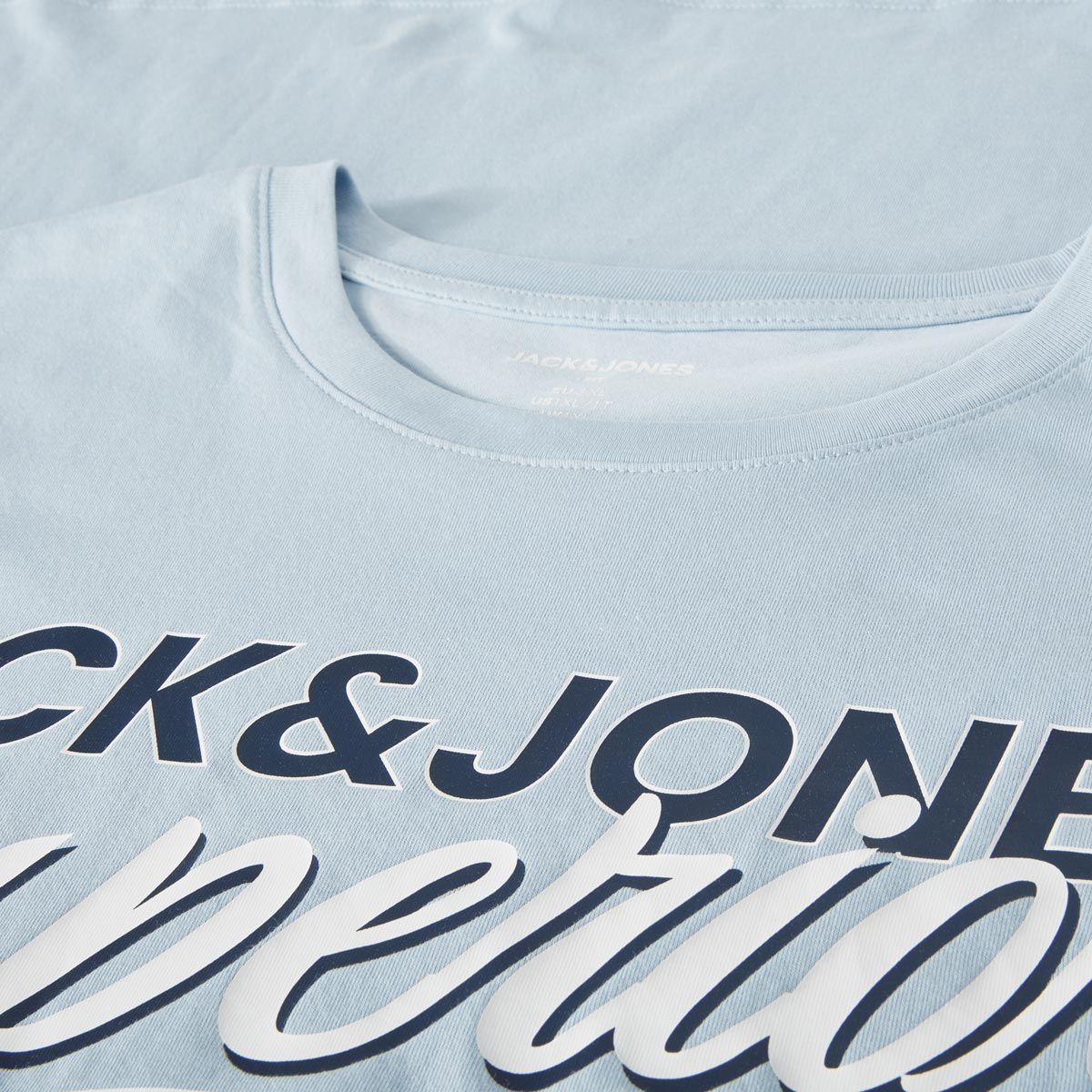 Jack&Jones T-Shirt aus Biobaumwolle hellblau
