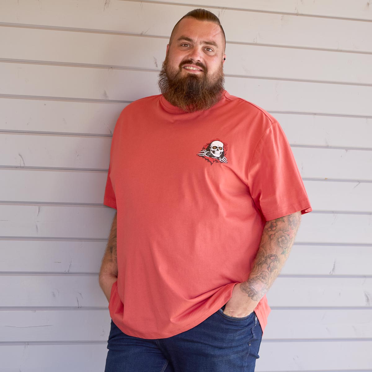 Pfundskerl T-Shirt mit Motiv-Print rot