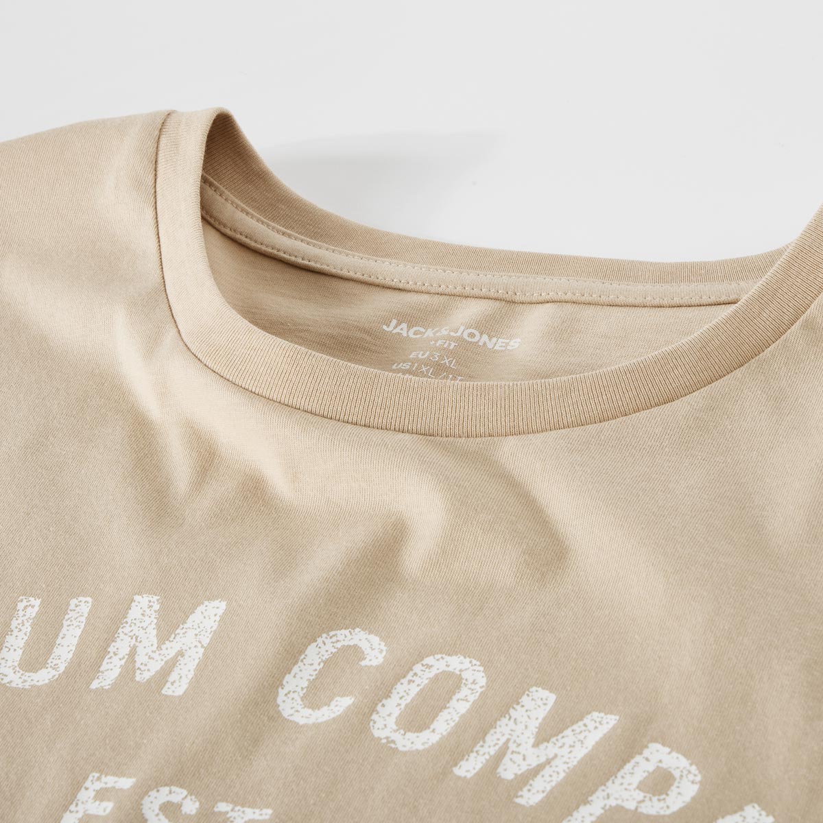 Jack&Jones T-Shirt mit Label-Print beige