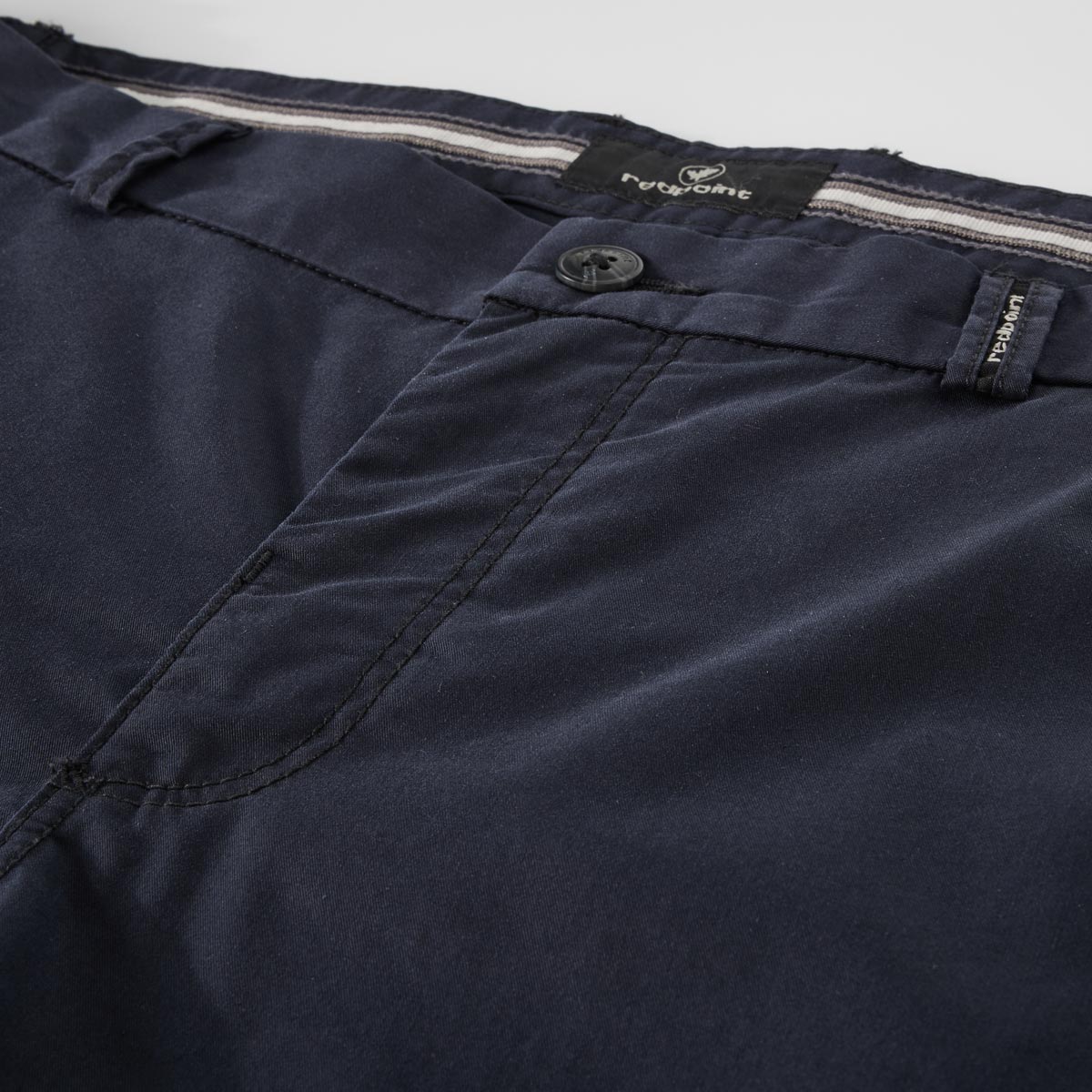 Redpoint Chino "Halifax", Regular Fit, leicht marine