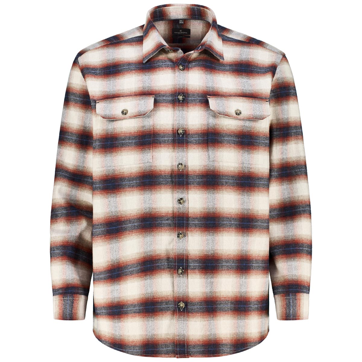 CASA MODA Flanell-Overshirt rot