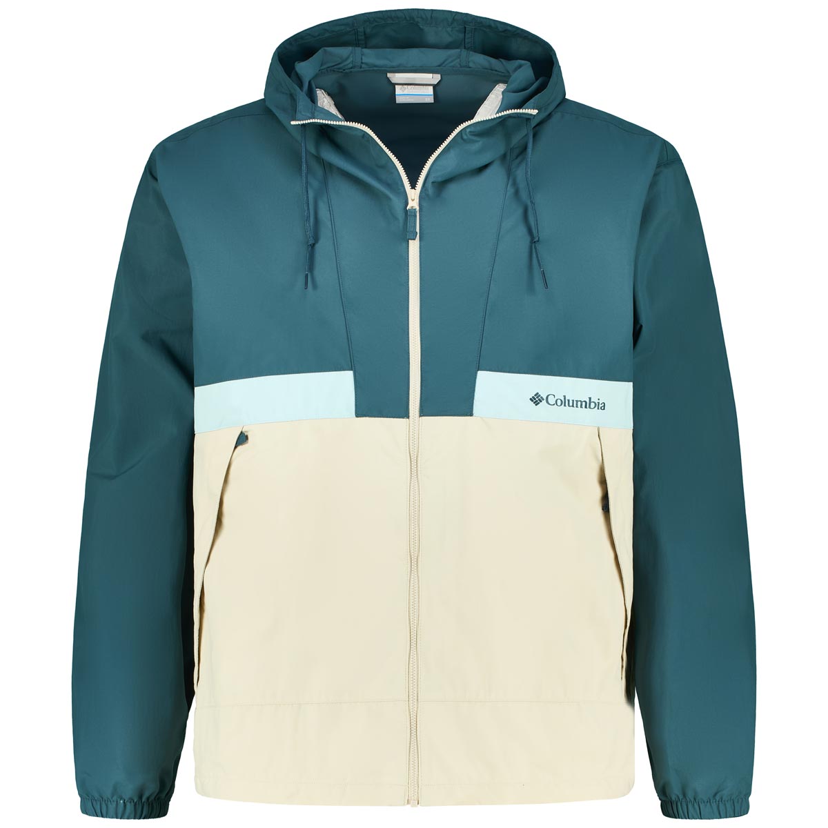 Columbia Leichte Jacke, wasser- und schmutzabweisend Farbe petrol Größe: 3X günstig online kaufen