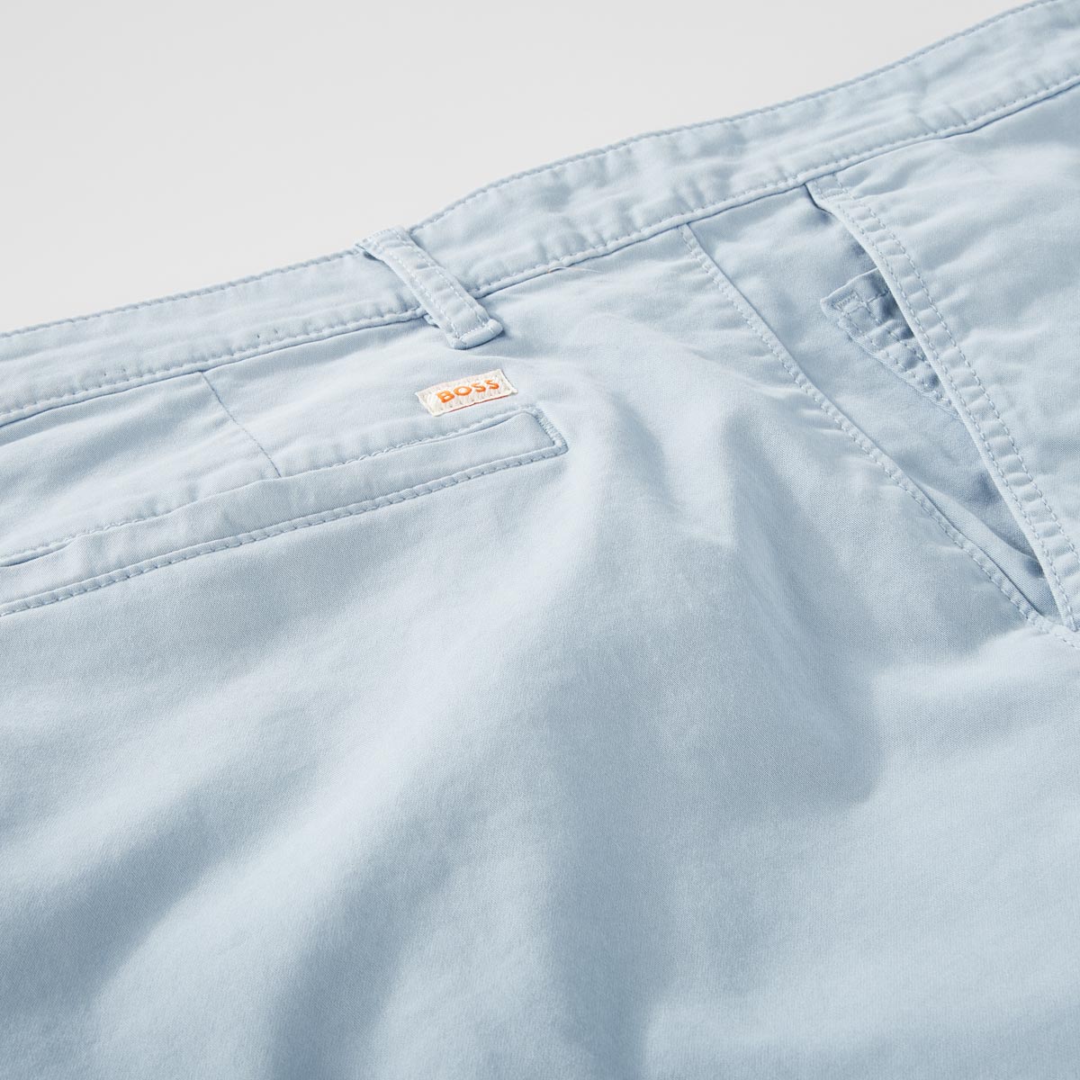 BOSS Stretch-Chinos, Tapered Fit hellblau