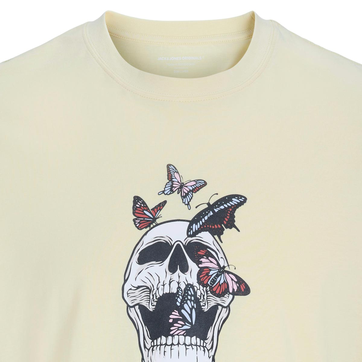 Jack&Jones T-Shirt mit Motiv-Print creme