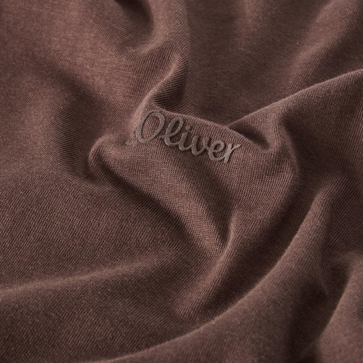 s.Oliver Basic-T-Shirt braun