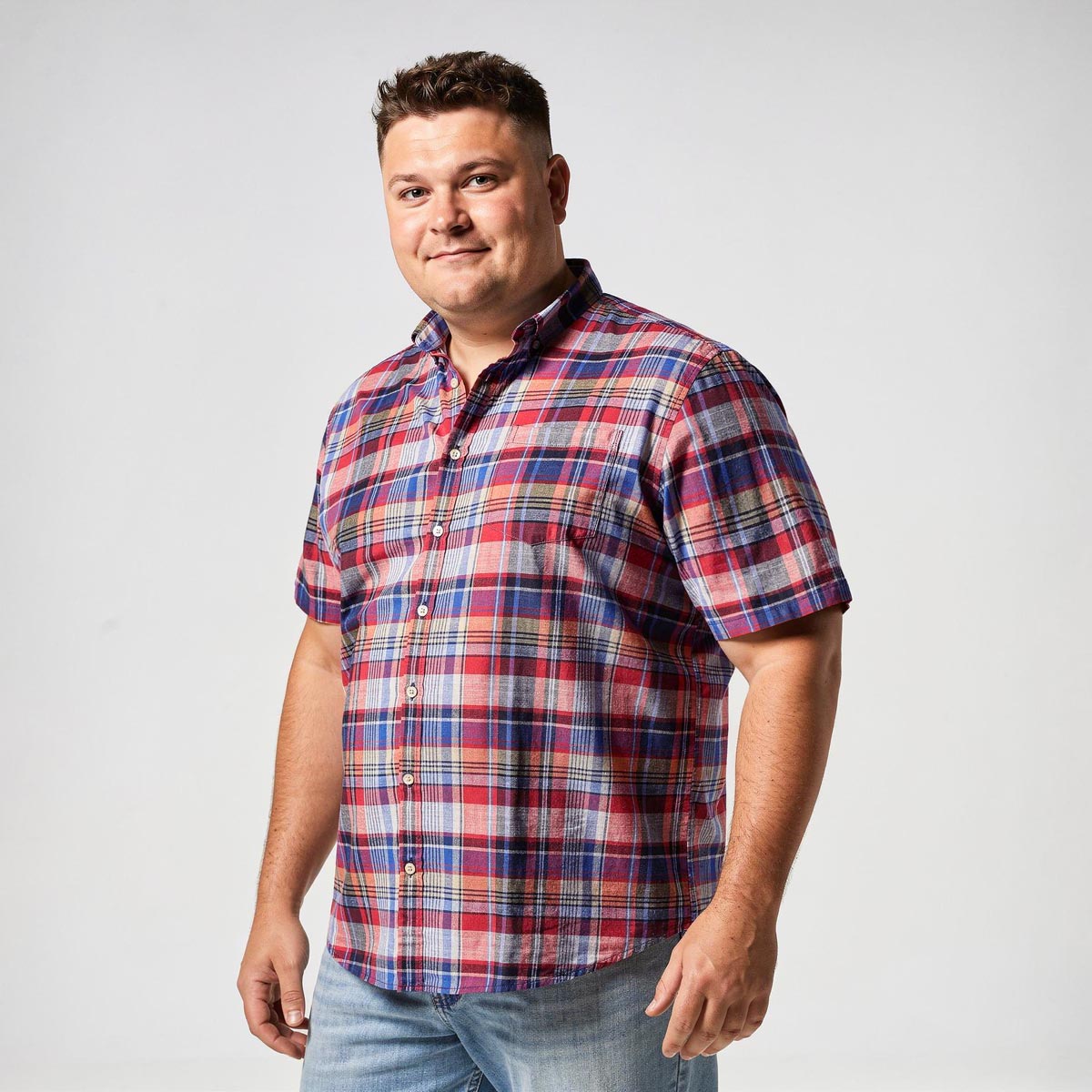 Pfundskerl Kariertes Freizeithemd rot