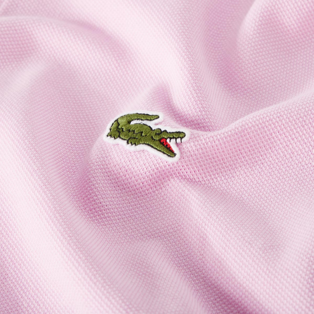 LACOSTE Poloshirt aus Baumwoll-Piqué rosa