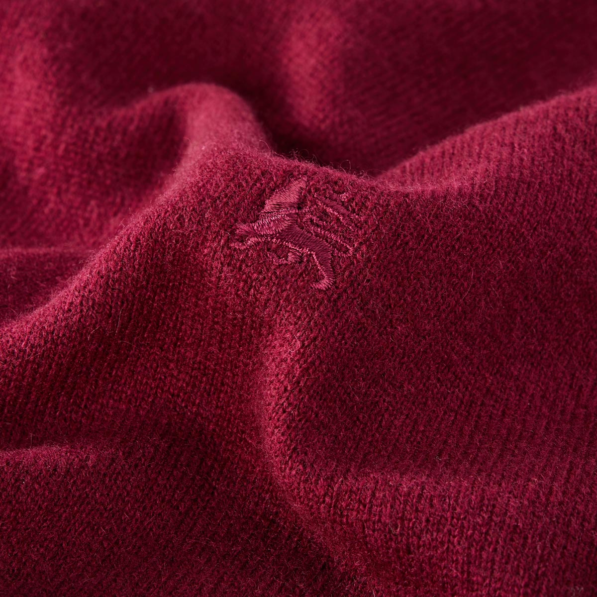 Lerros Strickpullover mit Kaschmir dunkelrot