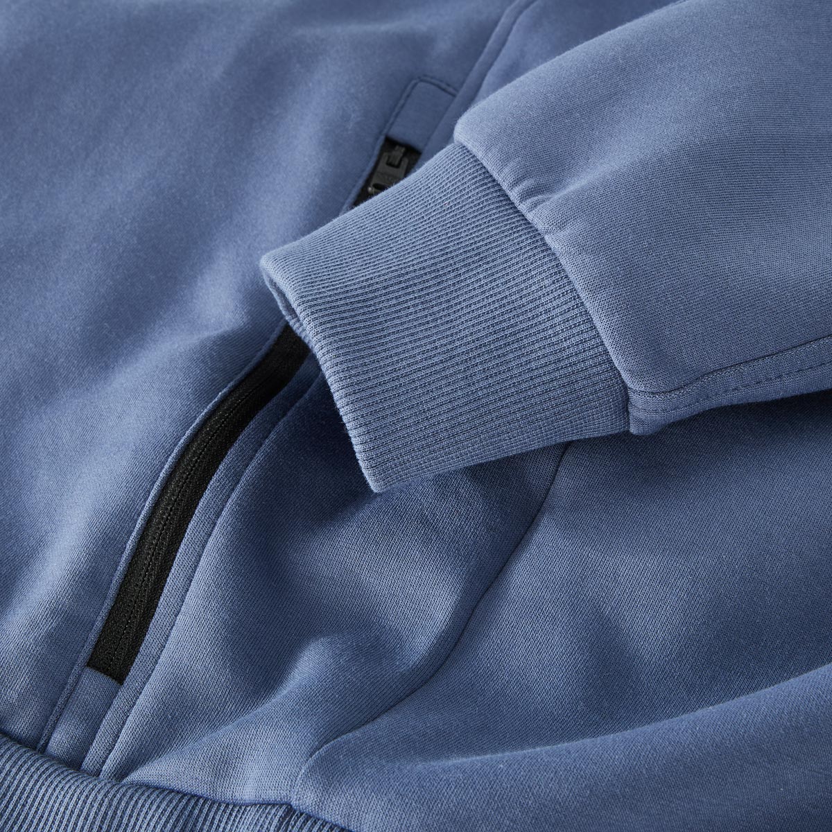 PME LEGEND Sweatjacke mit Stretch mittelblau