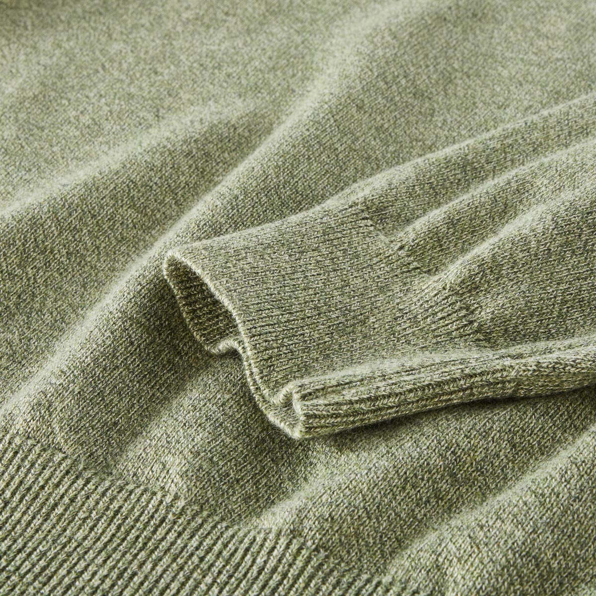 CASA MODA Strickpullover aus Baumwolle grün