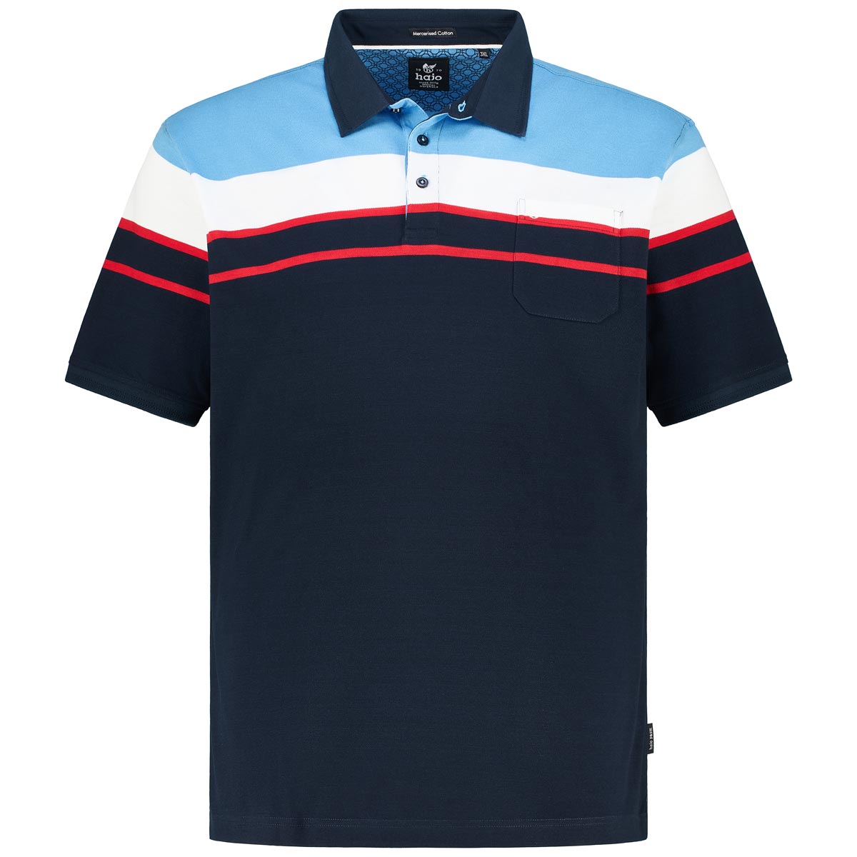 Poloshirt aus merzerisierter Baumwolle