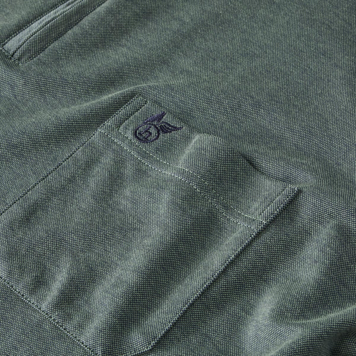 Hajo Poloshirt aus Baumwollmischung seegrün