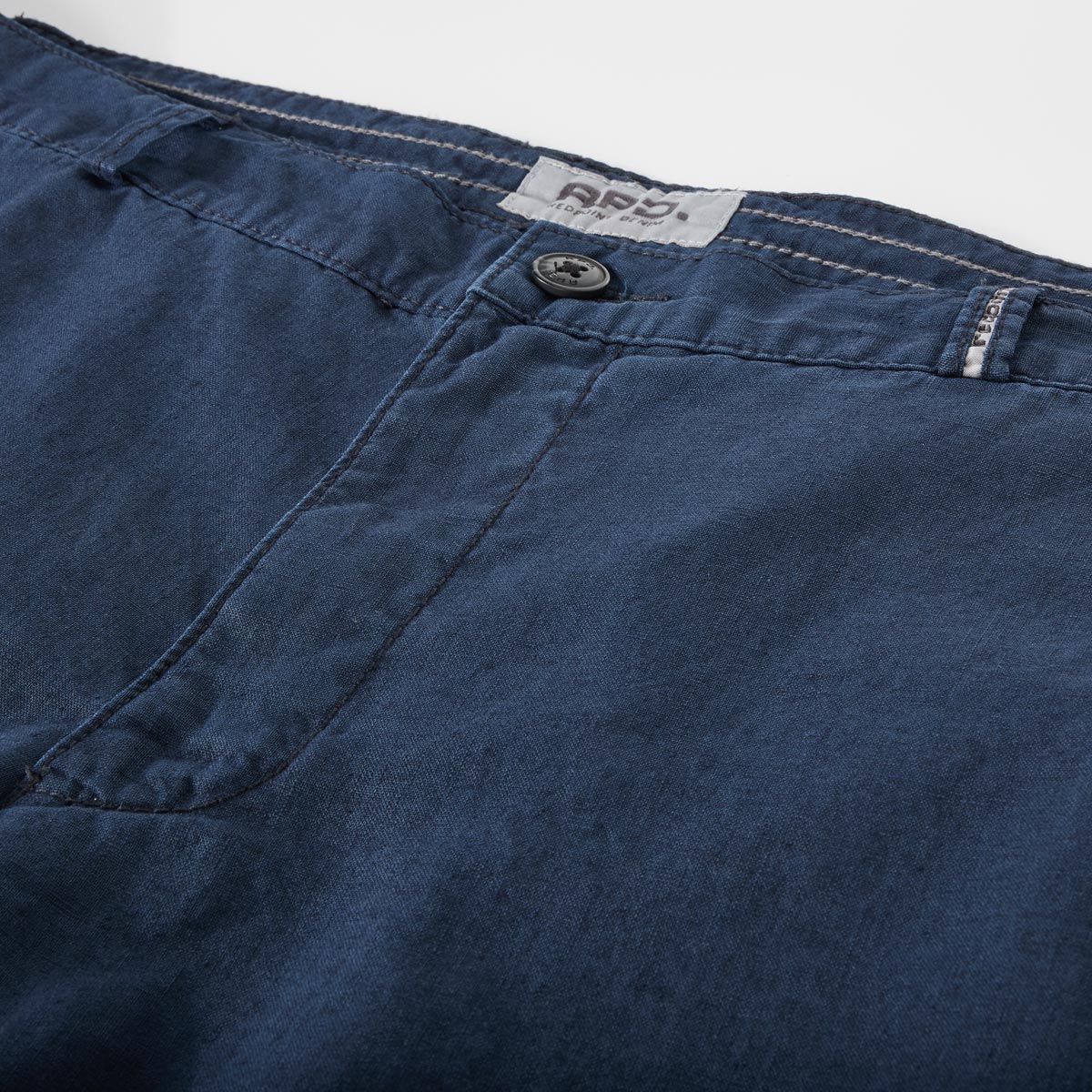 Redpoint Chino-Shorts mit Leinen "Whitby", Regular Fit dunkelblau