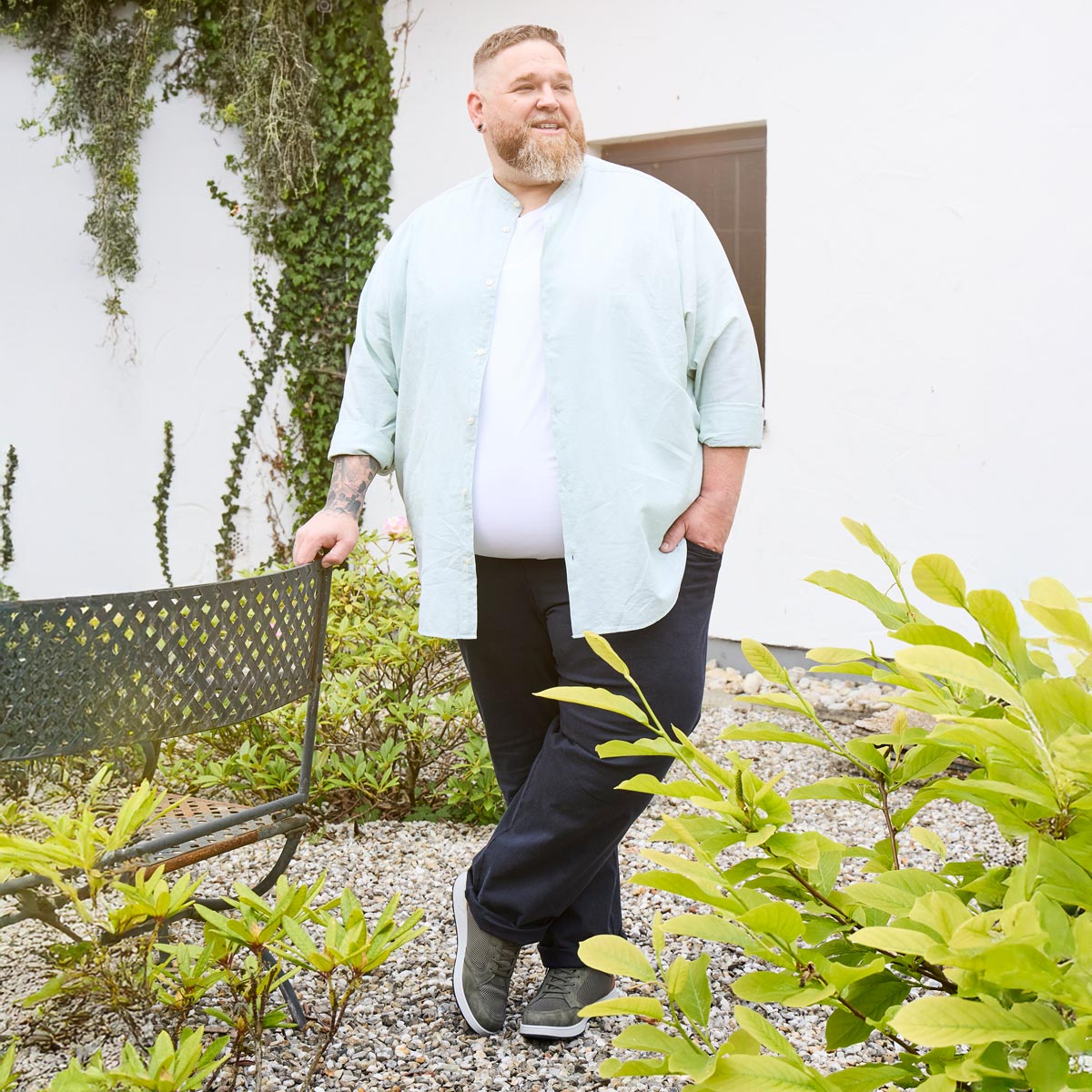 Jack&Jones Freizeithemd mit Leinen grün