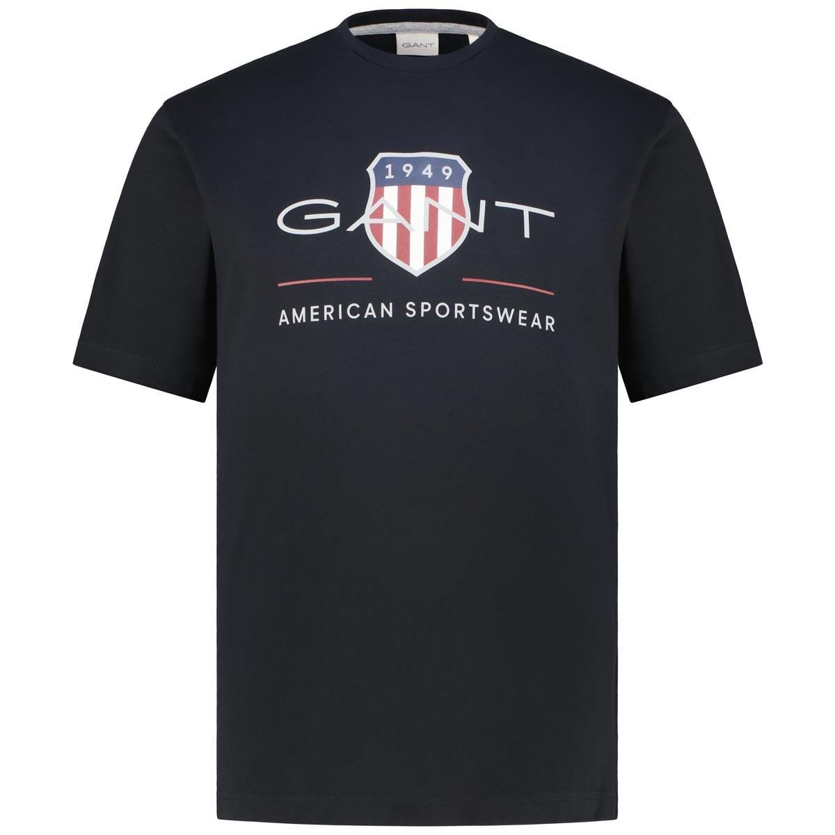 Gant T-Shirt mit Label-Print Farbe schwarz Größe: 4XL günstig online kaufen