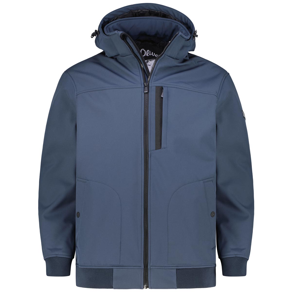 Softshelljacke mit Kapuze, wasserabweisend blau 3XL 2172001
