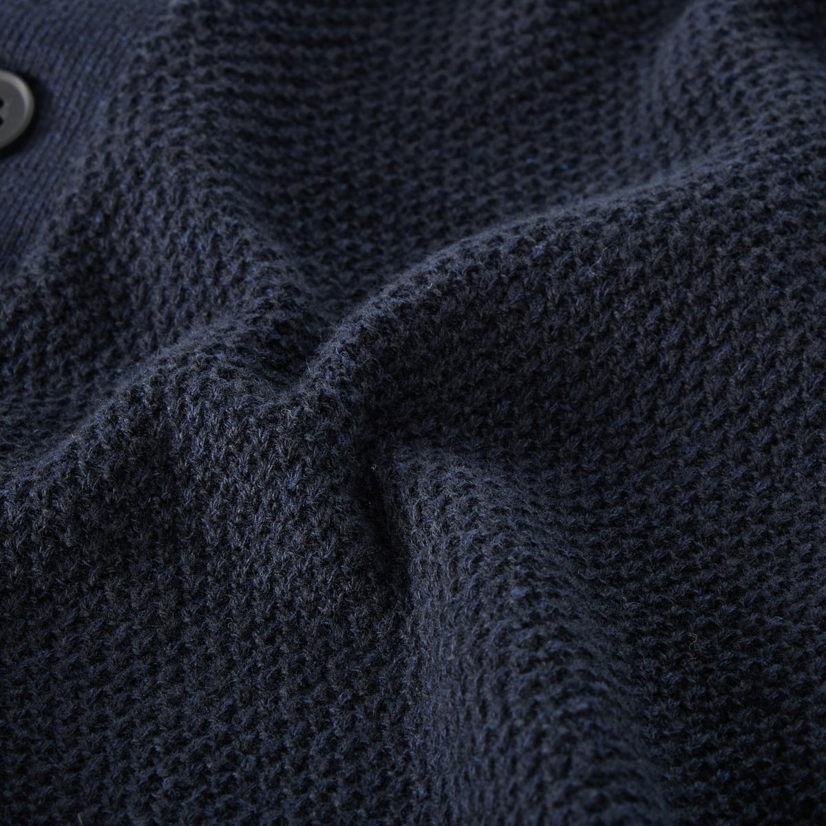 Jack&Jones Strick-Poloshirt aus Baumwollmischung blau