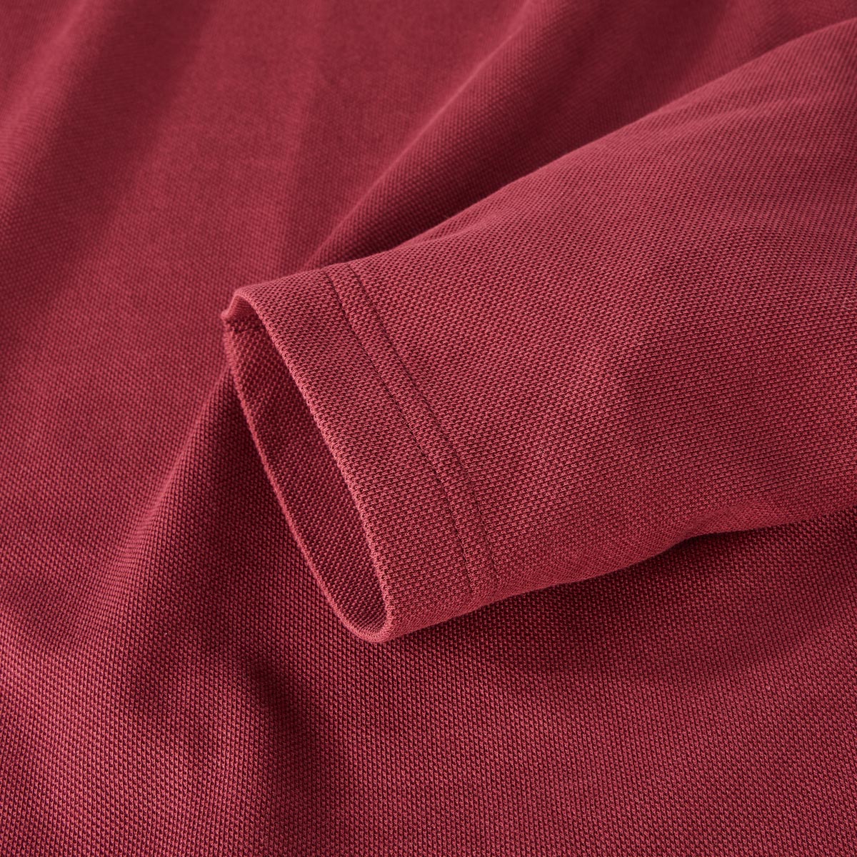 BOSS Poloshirt mit Kontrastdetails weinrot